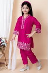 HK 224 Heavy Crep Kids Wear Top With Bottom Dupatta Wholesale Clothing Distributors In India